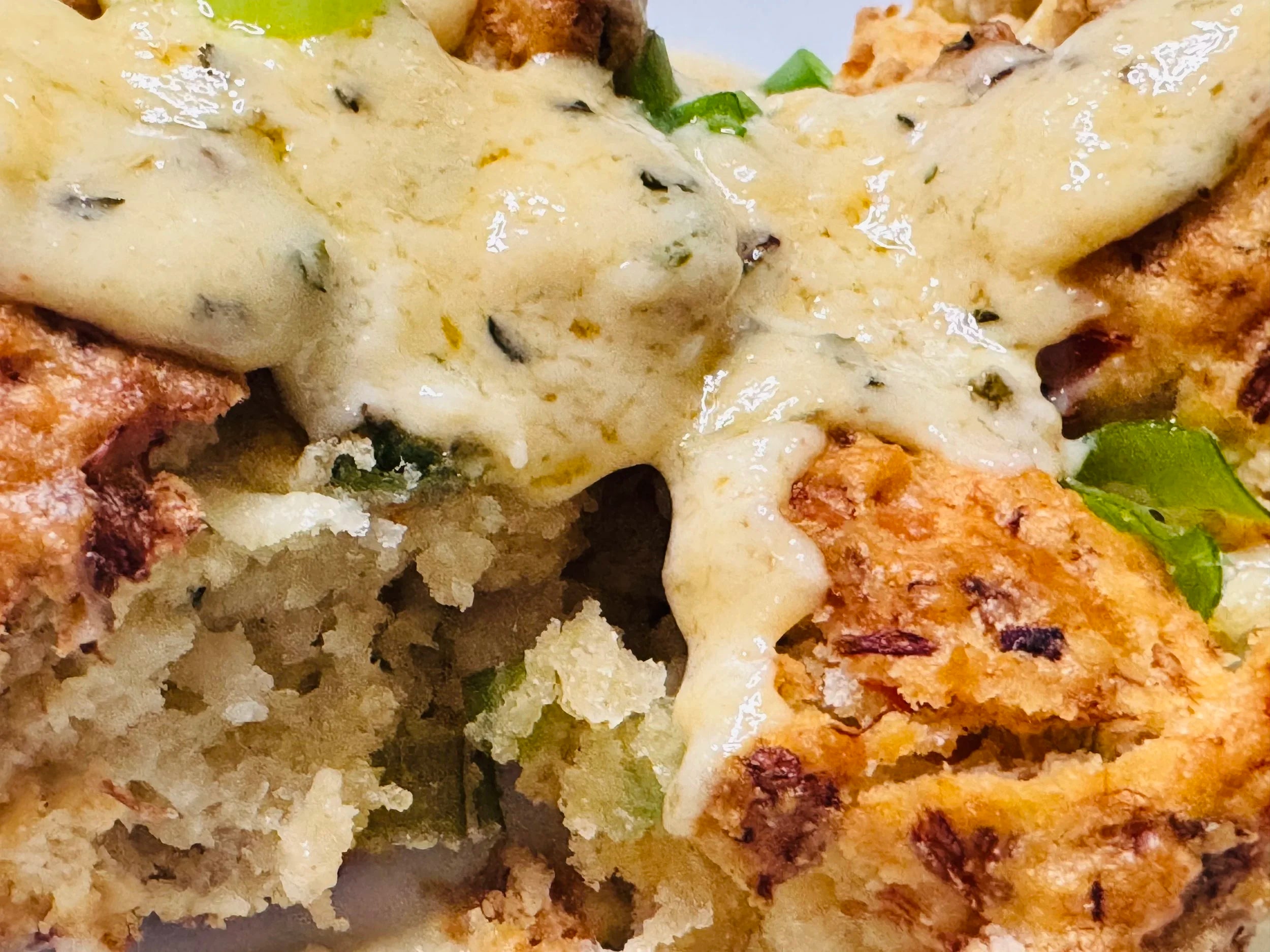 Seafood Cheddar Bay Biscuits with Romano Cream Sauce | Easy Seafood Recipe
