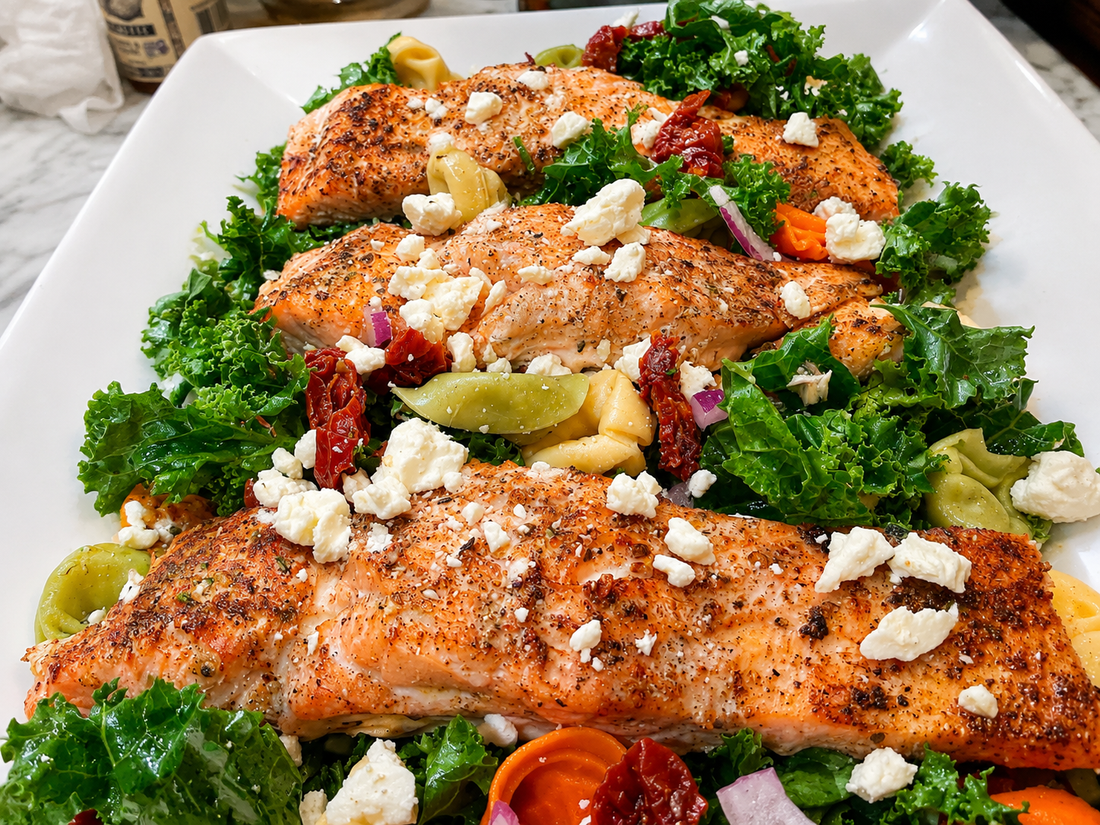 Lakeside Salmon Tortellini Salad