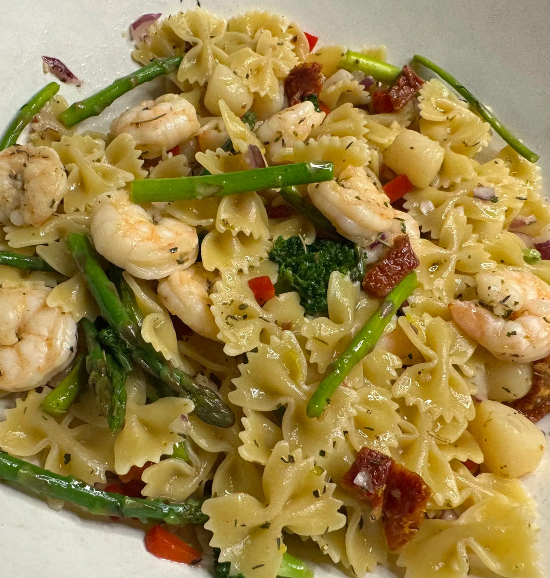 Seafood Bliss Pasta Salad w/ Lemon Garlic Vinaigrette