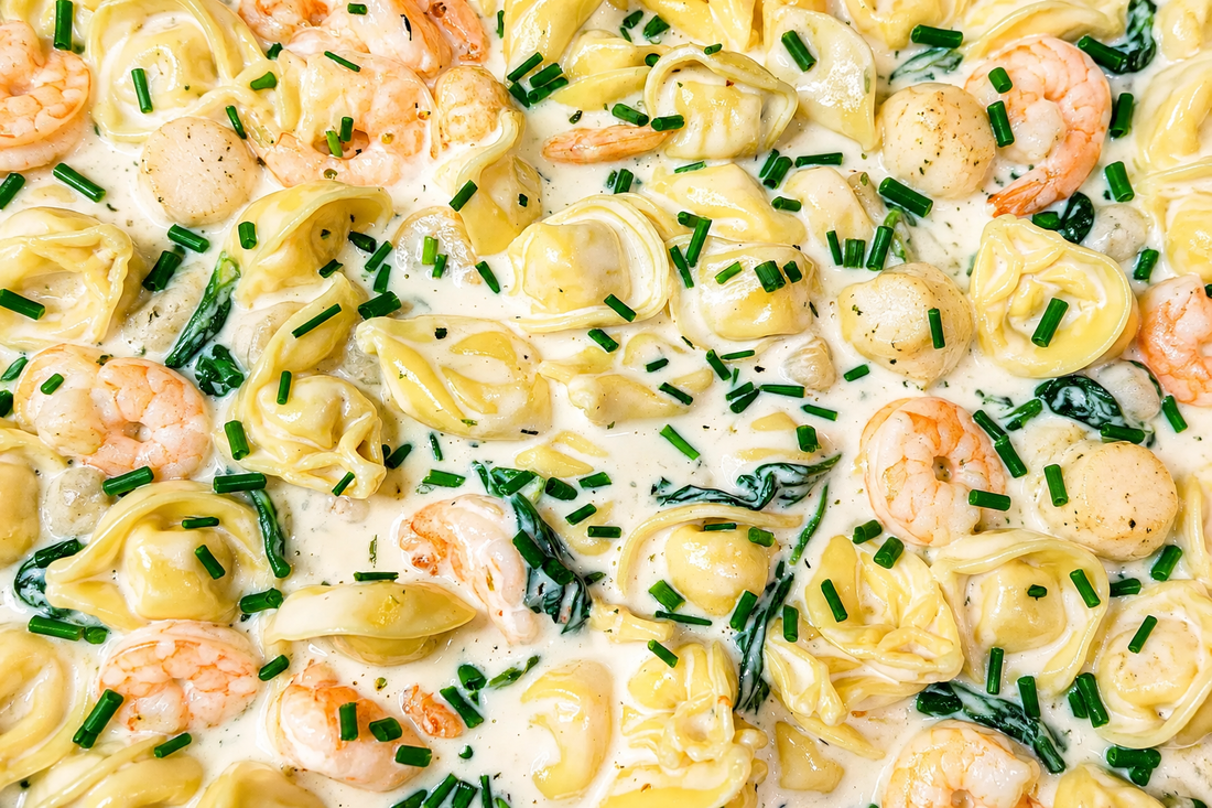3 Cheese Shrimp & Scallop Tortellini Pasta