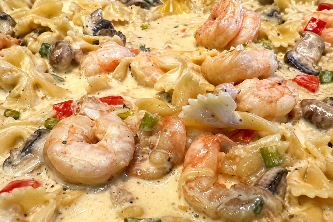 Garlic Butter Shrimp Alfredo | Creamy Seafood Pasta Recipe