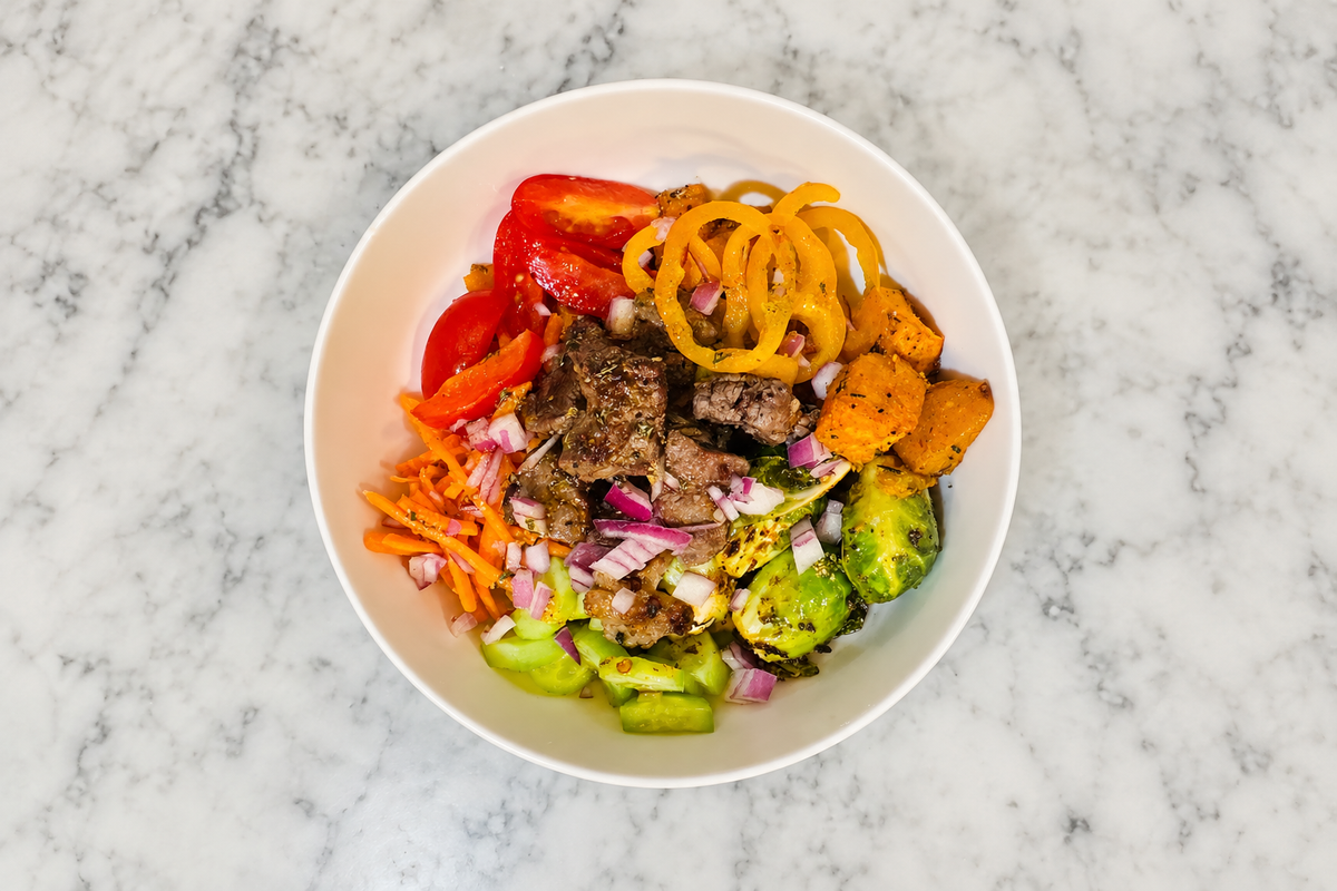 Sweet Potato and Steak Bowl | Healthy High-Protein Dinner Recipe