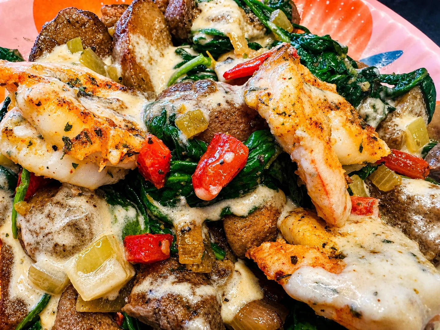 Easy Surf and Turf Skillet with Cream Sauce | One-Pan Steak & Shrimp Recipe