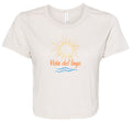 Vida del Lago Women's Cropped T-Shirt | Spanish Lake Life Graphic Tee