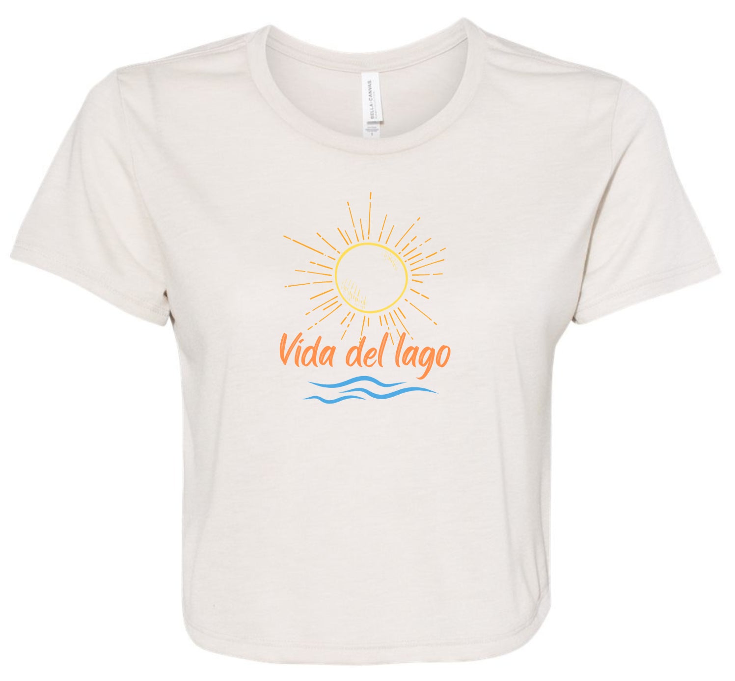 Vida del Lago Women's Cropped T-Shirt | Spanish Lake Life Graphic Tee