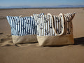 Anchor Print Canvas Tote Bag | Large Lake & Beach Bag