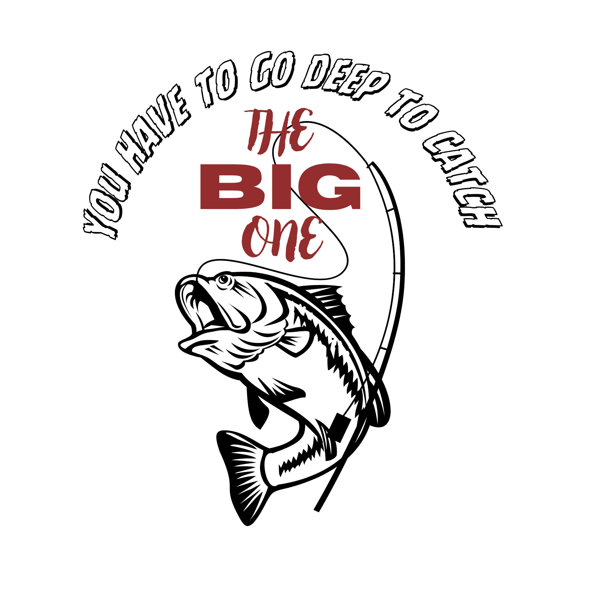 The Big One Matching Couple Fishing T-Shirt Set | Lake Life Tees