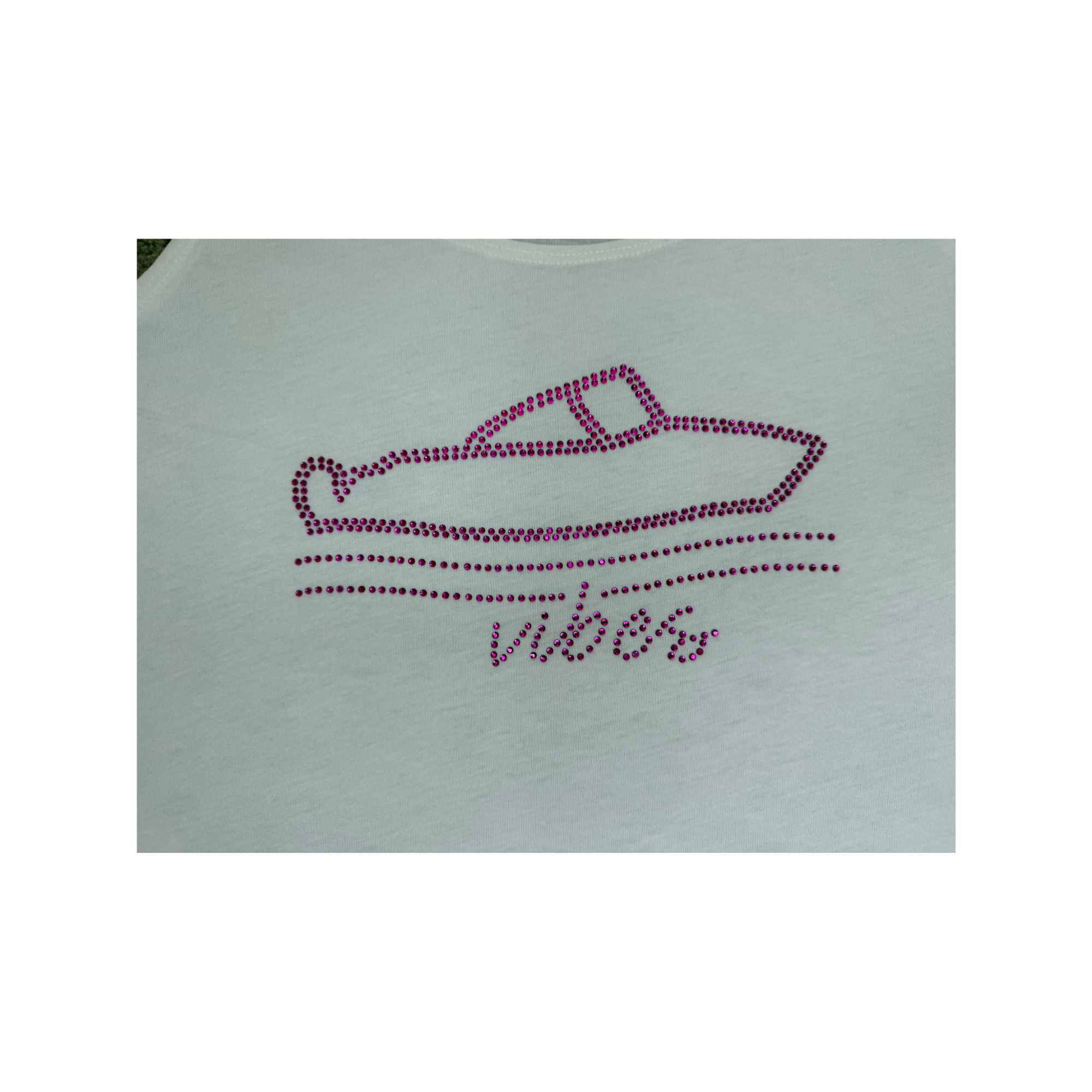 Boat Vibes Rhinestone Women’s Flowy Tank | Sparkly Lake Life Tank Top