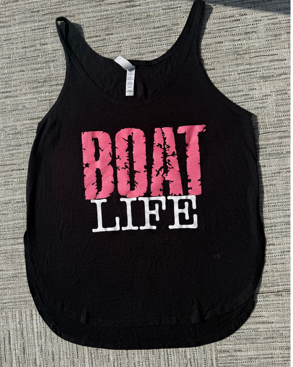 Boat Life | Women’s Black Flowy Tank