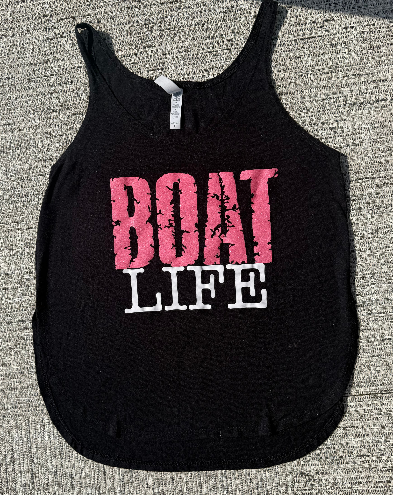 Boat Life | Women’s Black Flowy Tank