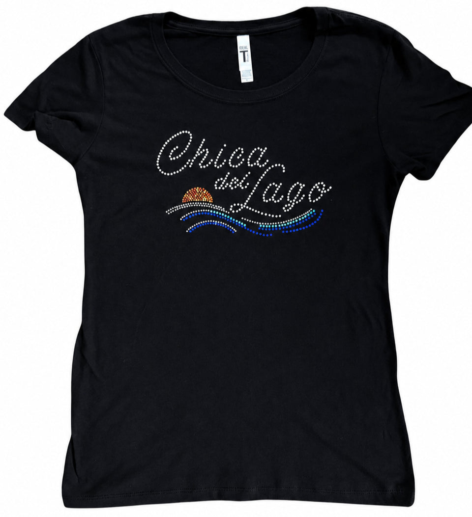 Hispanic Lake Life Rhinestone Tee | Chica del Lago
