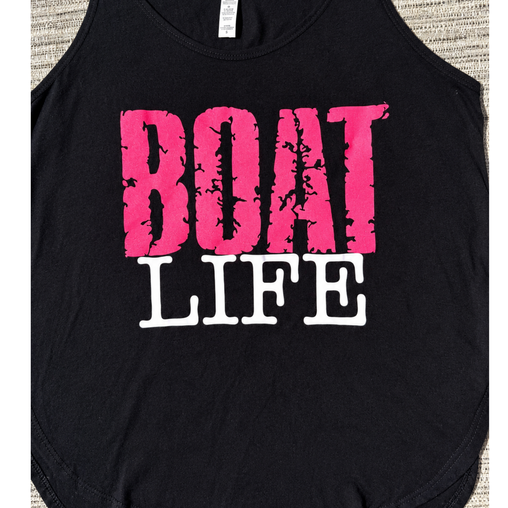 Boat Life | Women’s Black Flowy Tank