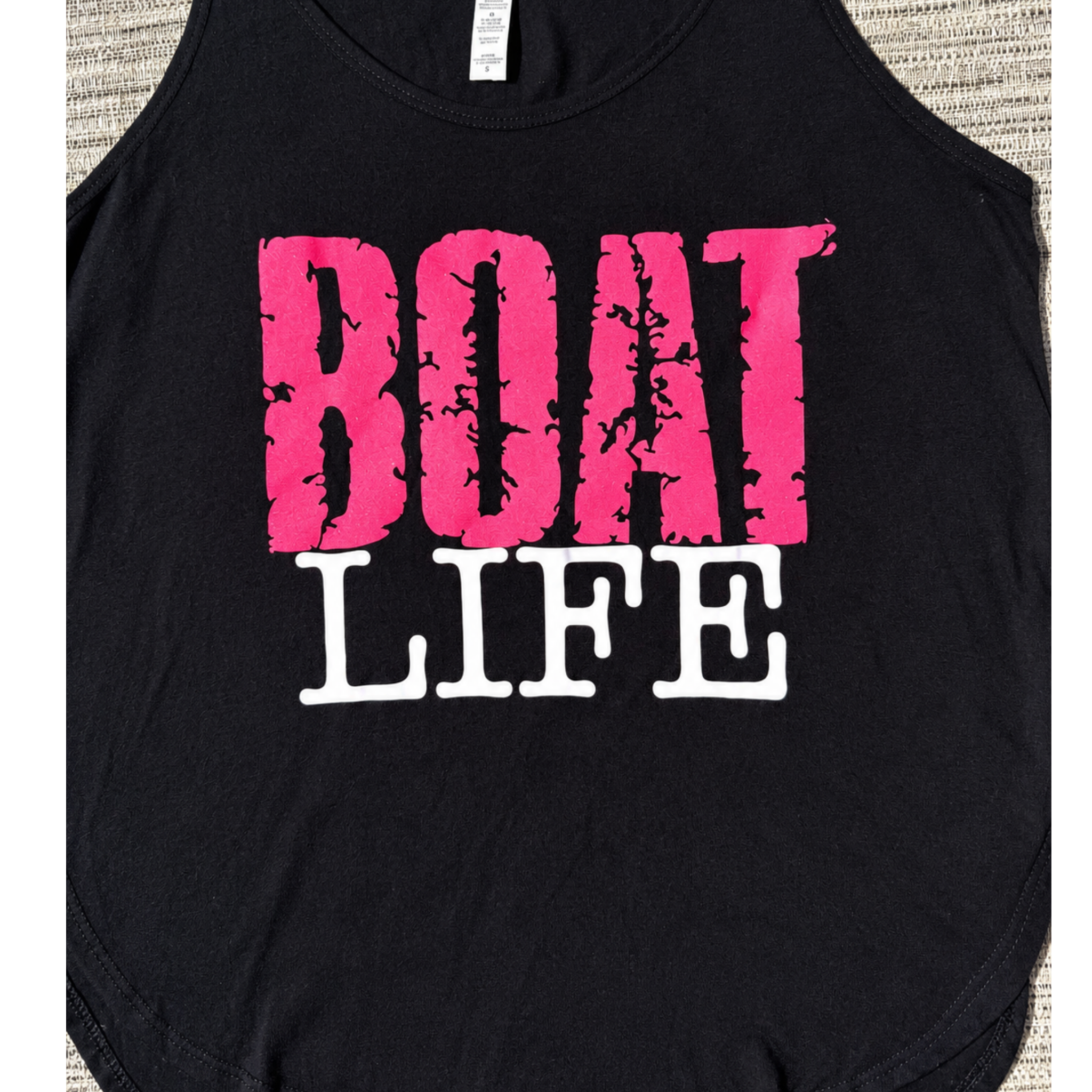 Boat Life | Women’s Black Flowy Tank