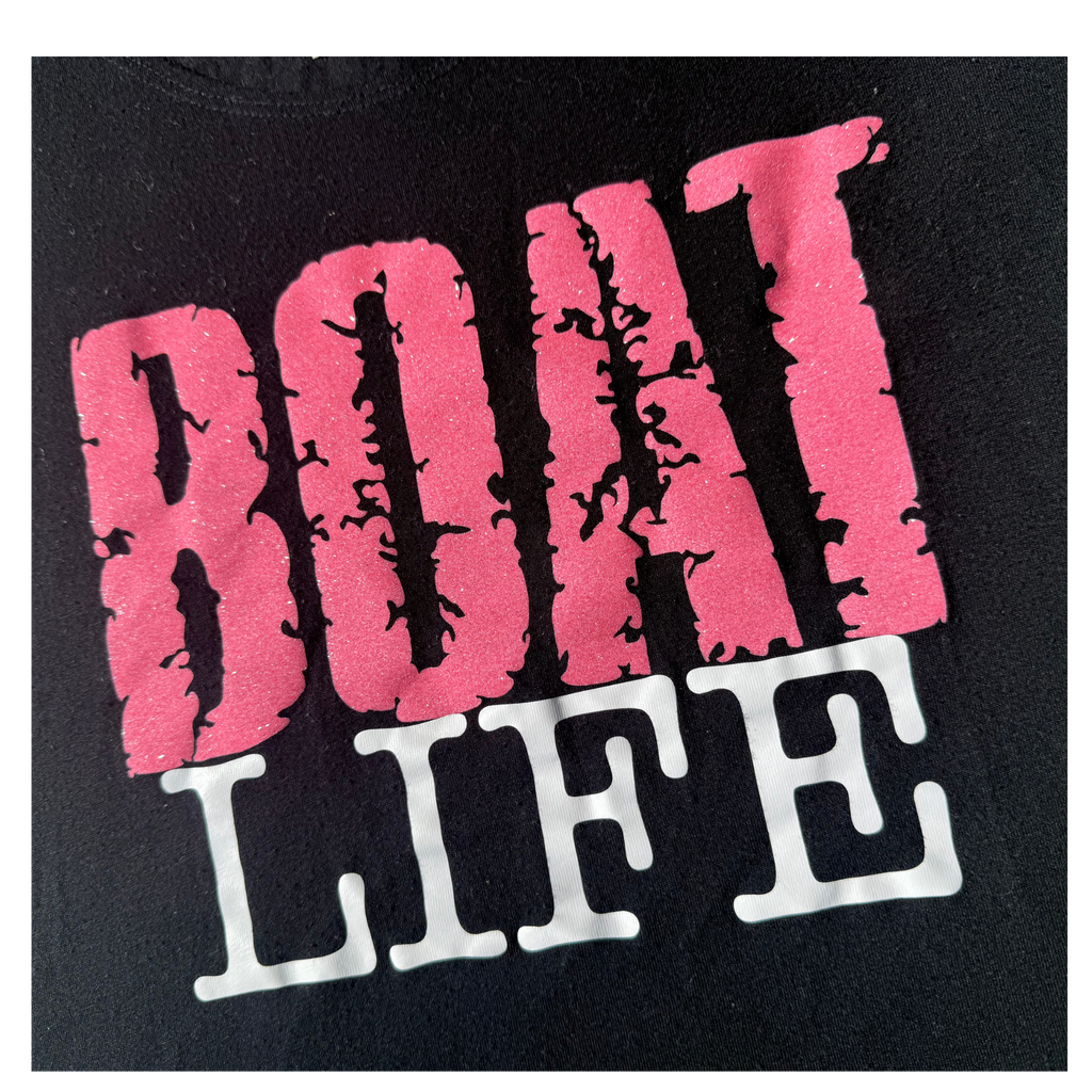 Boat Life | Women’s Black Flowy Tank