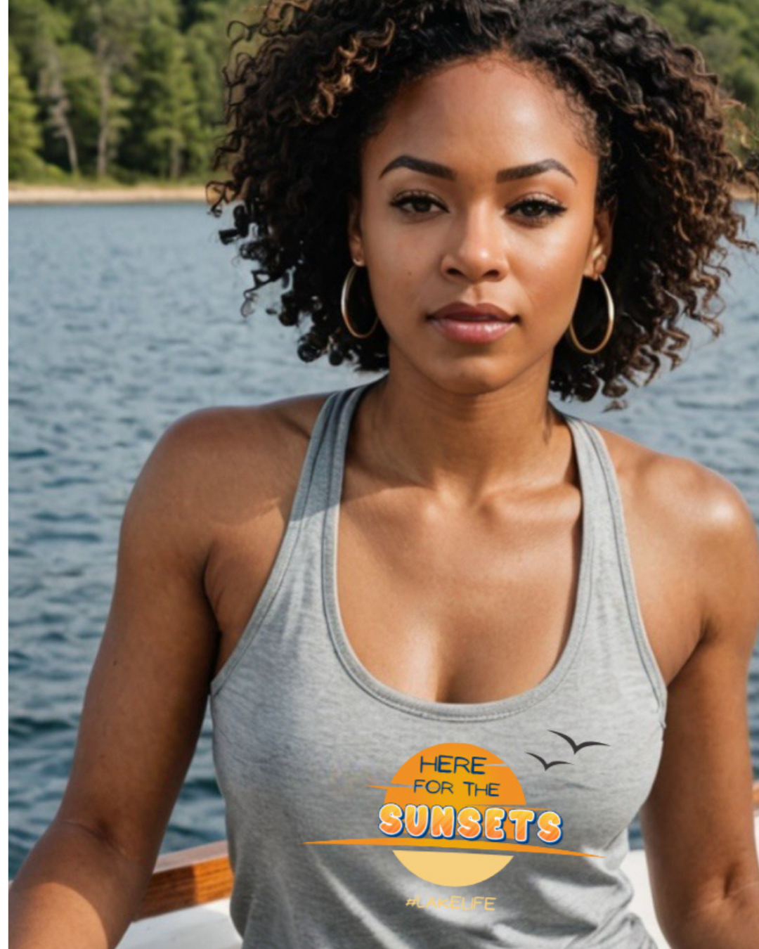 Here For the Sunsets | Ladies Tank
