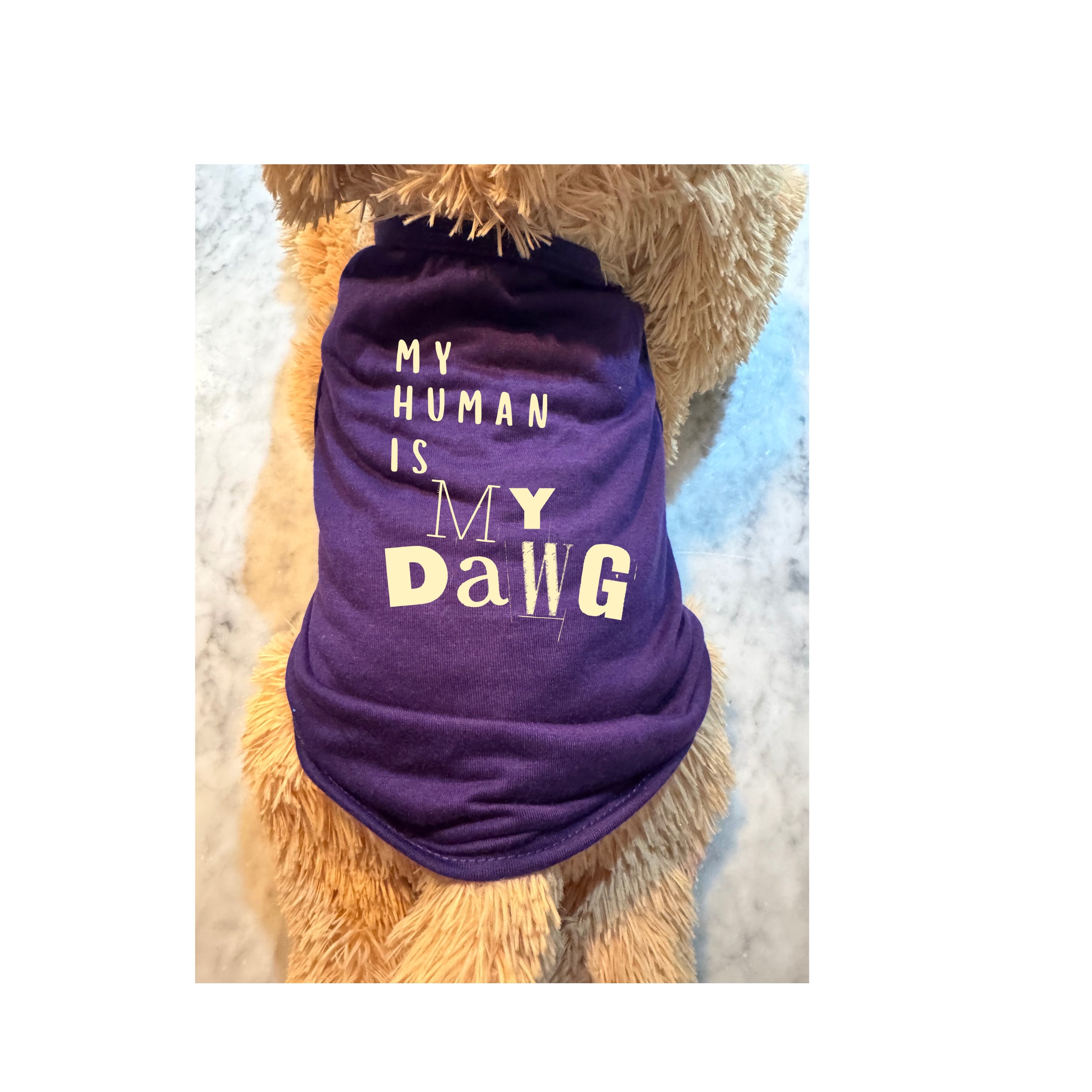 My Human Is My Dawg Dog Shirt | Funny Dog T-Shirt for Pets | Cute Dog Apparel
