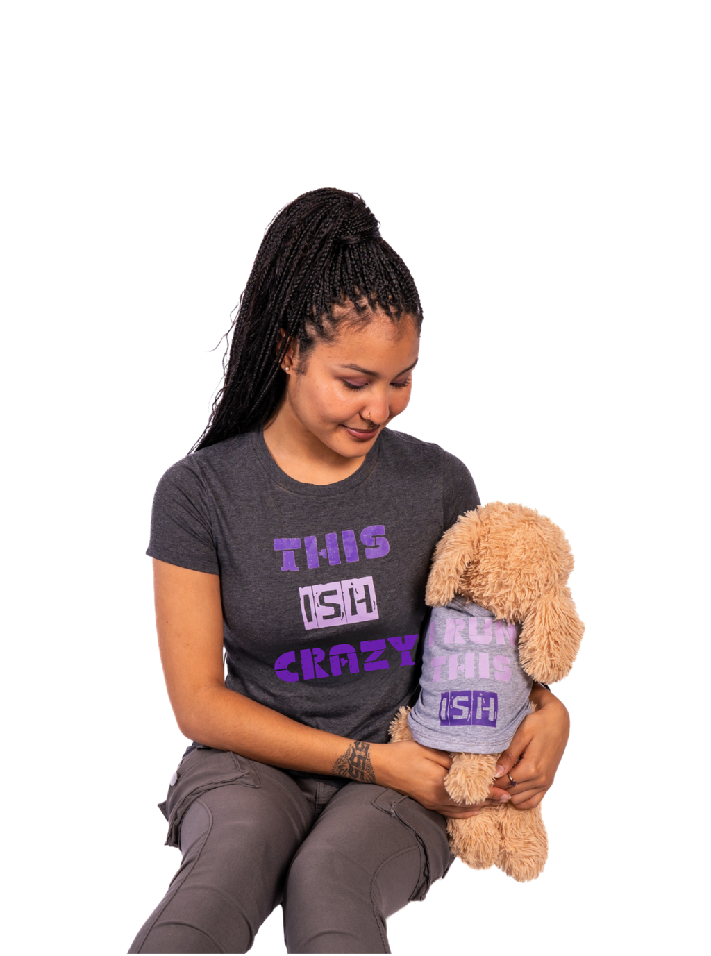This Ish Crazy & I Run This Matching Dog & Owner Shirt Set | Funny Pet Parent Gift