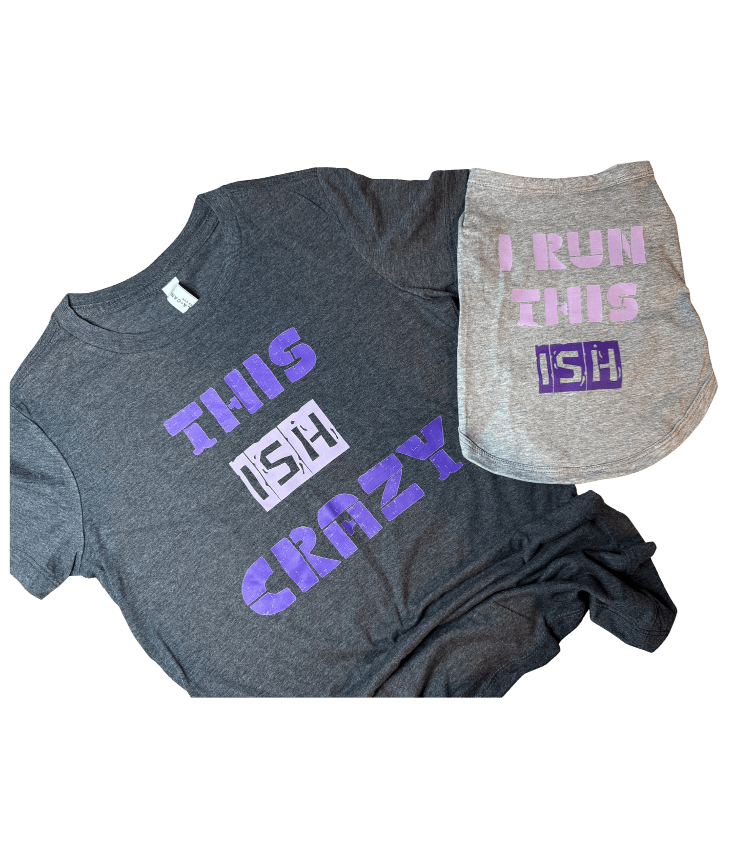 This Ish Crazy & I Run This Matching Dog & Owner Shirt Set | Funny Pet Parent Gift