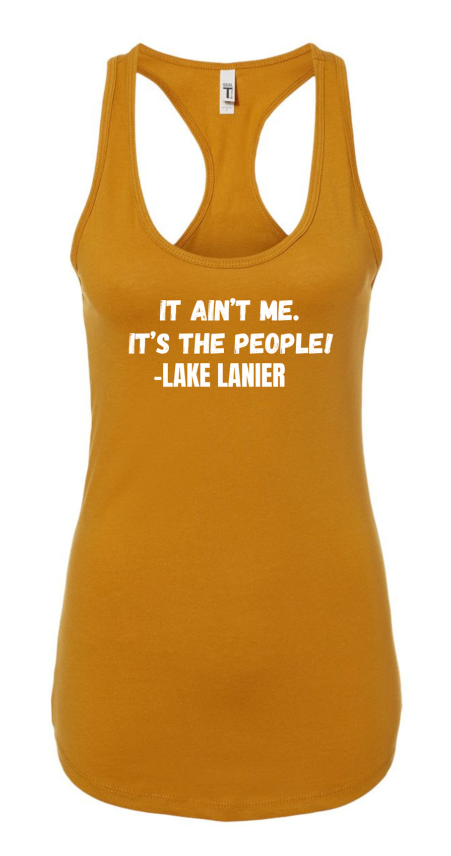 Funny Lake Life Women's Racerback Tank | It Ain't Me, It's the People