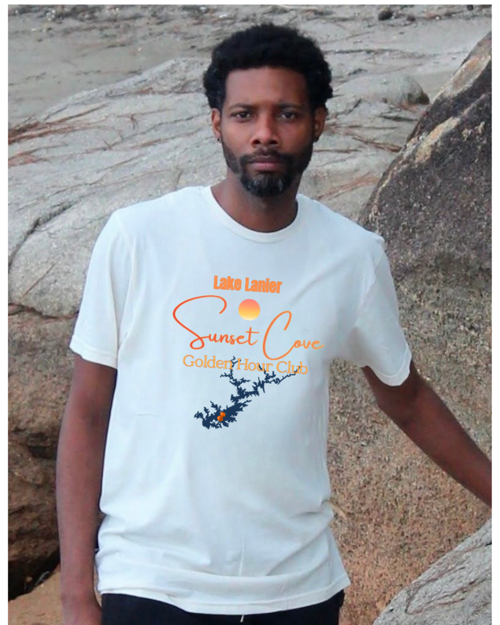 Lake Lanier Sunset Cove Golden Hour Club Unisex T-Shirt | Lake Life Tee