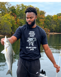 Lucky Fishing Unisex T-Shirt | Funny Angler Graphic Tee
