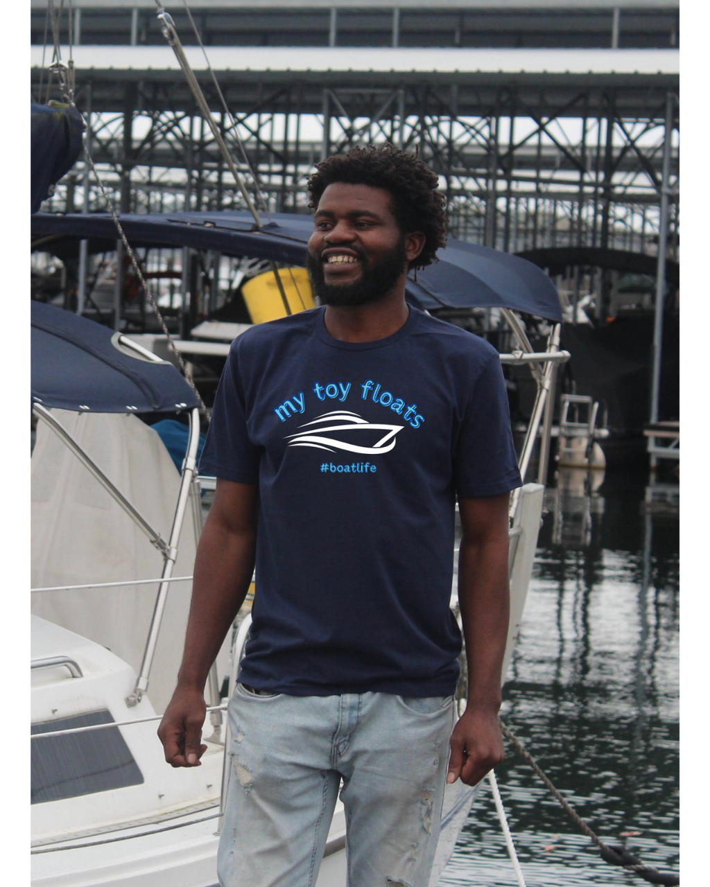 My Toy Floats Boat Life T-Shirt | Funny Boating Graphic Tee