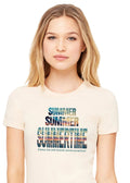 Summer Summertime Women's Fitted T-Shirt | Lake Life Graphic Tee